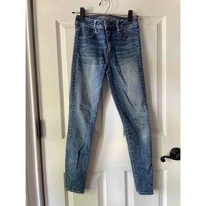 American Eagle Dark Wash Hi-Rise Jeggings